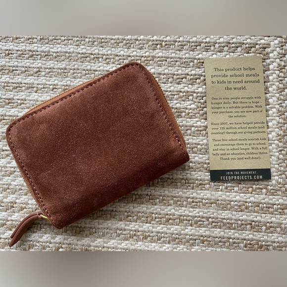 FEED Cognac Suede Wallet - Picture 4 of 15